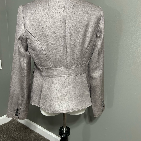 The Limited women’s size M jacket color tan 2 button up front with pockets - Picture 5 of 9